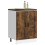 Berkfield Kitchen Base Cabinet†Porto Smoked Oak Engineered Wood 1