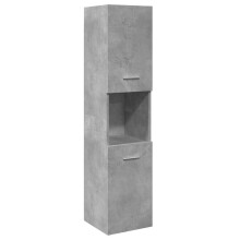 Berkfield Bathroom Hanging Cabinet Concrete Grey 30x30x130 cm Engineered Wood