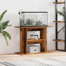 Berkfield Aquarium Stand Old Wood 80x35x60 cm Engineered Wood