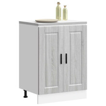Berkfield Kitchen Base Cabinet†Porto Grey Sonoma Engineered Wood