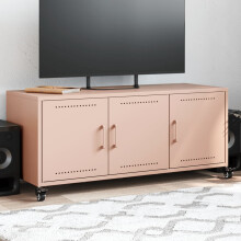 Berkfield TV Cabinet Pink 100.5x39x43.5 cm Steel
