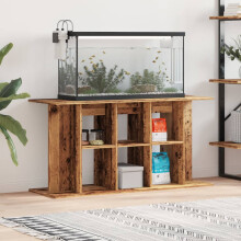 Berkfield Aquarium Stand Old Wood 120x40x60 cm Engineered Wood