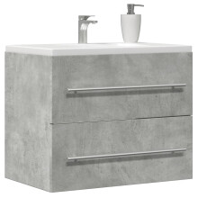 Berkfield Sink Cabinet Concrete Grey 60x38.5x48 cm Engineered Wood