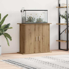 Berkfield Aquarium Stand Artisan Oak 81x36x73 cm Engineered Wood