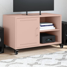 Berkfield TV Cabinet Pink 68x39x43.5 cm Steel