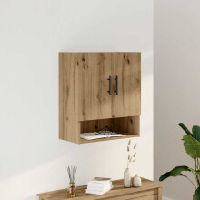 Berkfield Wall Cabinet Artisan oak 60x31x70 cm Engineered Wood
