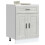 Berkfield Kitchen Base Cabinet†Porto Concrete Grey Engineered Wood 1