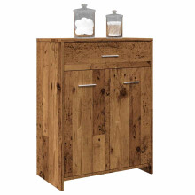 Berkfield Bathroom Cabinet Old Wood 60x33x80 cm Engineered Wood