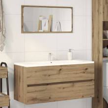 Berkfield Sink Cabinet Artisan Oak 100x38.5x45 cm Engineered Wood