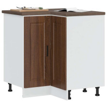 Berkfield Kitchen Corner Base Cabinet†Porto Brown Oak Engineered Wood