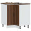 Berkfield Kitchen Corner Base Cabinet†Porto Brown Oak Engineered Wood 1