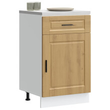 Berkfield Kitchen Base Cabinet†Porto Artisan Oak Engineered Wood