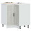 Berkfield Kitchen Corner Base Cabinet†Porto Concrete Grey Engineered Wood 1
