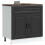 Berkfield Kitchen Base Cabinet†Porto Black Engineered Wood 1