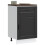 Berkfield Kitchen Base Cabinet†Porto Black Engineered Wood 1