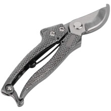 Durable Stainless Steel Pruning Shears with Ergonomic Zinc Alloy Handle and Safety Lock for Gardening