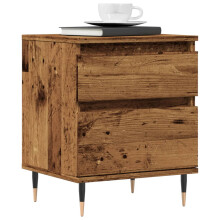 Berkfield Bedside Cabinet Old Wood 40x35x50 cm Engineered Wood