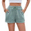 Activewear Lounge Textured Shorts Dark Green M 1