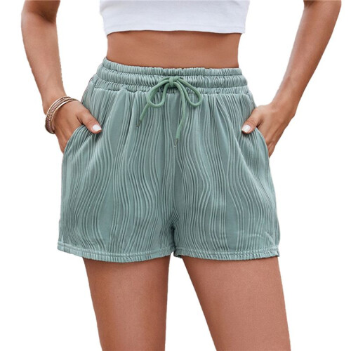 Activewear Lounge Textured Shorts Dark Green M