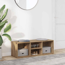 Berkfield Shoe Storage Bench Artisan Oak 105x35x35 cm Engineered Wood
