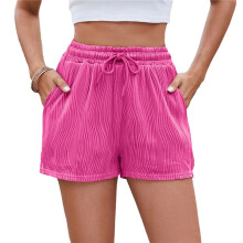 Activewear Lounge Textured Shorts Rose Red Xxl