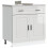 Berkfield Kitchen Base Cabinet†Porto High Gloss White Engineered Wood 1