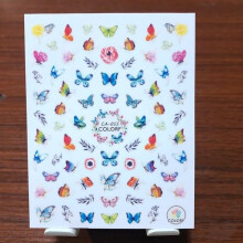 Nail Stickers 124 Designs Christmas Winter Nail Decals CA055 Self Adhesive Peel And Stick DIY Salon Look
