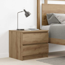 Berkfield Bedside Cabinet Artisan Oak 50x40x43.5 cm Engineered Wood