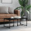 Berkfield Coffee Table Black 90x50x35 cm Engineered Wood 1