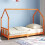Berkfield Kids Bed Frame Wax Brown 90x190 cm Solid Wood Pine 1