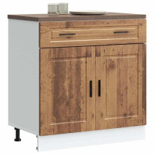 Berkfield Kitchen Base Cabinet†Porto Old Wood Engineered Wood