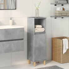 Berkfield Bathroom Cabinet Concrete Grey 30x30x100 cm Engineered Wood