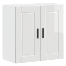 Berkfield Kitchen Wall Cabinet Porto High Gloss White Engineered Wood