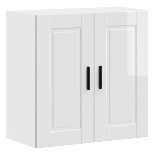 Berkfield Kitchen Wall Cabinet Porto High Gloss White Engineered Wood