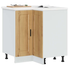 Berkfield Kitchen Corner Base Cabinet†Porto Artisan Oak Engineered Wood