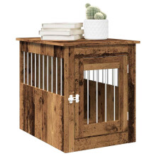 Berkfield Dog Crate Furniture Old Wood 55x75x65 cm Engineered Wood