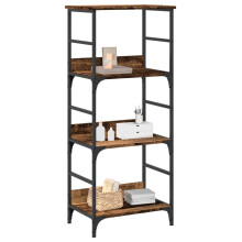 Berkfield Book Cabinet Old Wood 50x33x117.5 cm Engineered Wood