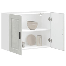 Berkfield Kitchen Wall Cabinet Porto Concrete Grey Engineered Wood