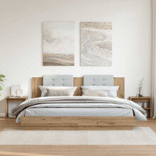 Berkfield Bedside Cabinets 2 pcs Artisan Oak 40x30x40 cm Engineered Wood