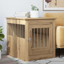 Berkfield Dog Crate Furniture Artisan Oak 64.5x80x71 cm Engineered Wood