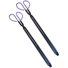 2Pcs Heavy Duty Grill Tongs Set with Ergonomic Handle, Long Reach BBQ Tongs for Grilling and Fireplace