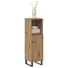 Berkfield Bathroom Cabinet Artisan Oak 30x30x100 cm Engineered Wood