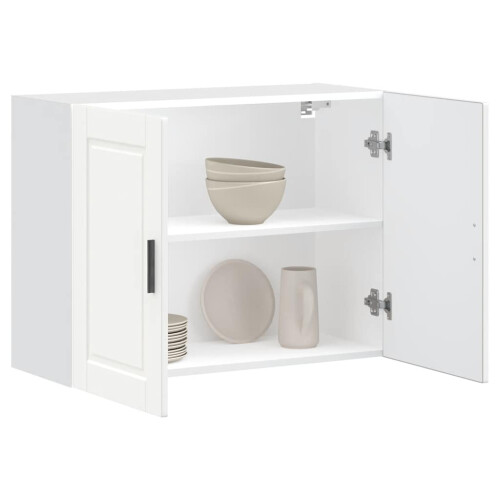 Berkfield Kitchen Wall Cabinet Porto White Engineered Wood