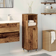 Berkfield Bathroom Cabinet Old Wood 30x30x100 cm Engineered Wood