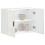 Berkfield Kitchen Wall Cabinet Porto High Gloss White Engineered Wood 1