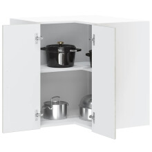 Berkfield Kitchen Wall Corner Cabinet "Porto" Concrete Grey Engineered Wood