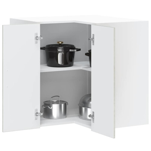 Berkfield Kitchen Wall Corner Cabinet "Porto" Concrete Grey Engineered Wood