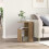 Berkfield Side Table Artisan Oak 36x30x56 cm Engineered Wood 1