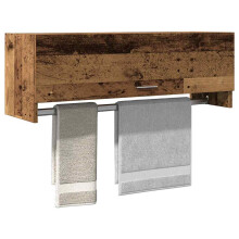 Berkfield Wardrobe Old Wood 100x32.5x35 cm Engineered Wood