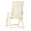 Berkfield Garden Reclining Chairs 2 pcs Plastic White 4
